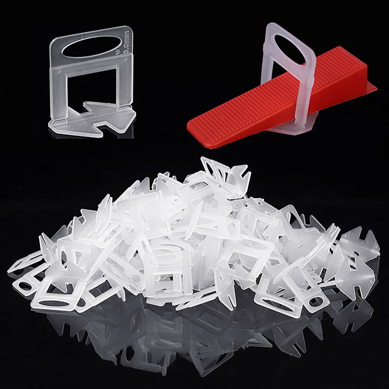 Tile Leveling Clip - Zestaw 100 szt. klipsów, podkładek i
