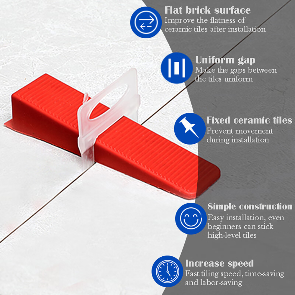 Zestaw 100 szt. klipsów, podkł – Tile Leveling Clip recenzja i cena
